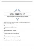 EXTRA MCQ EXAM SET WITH GUARANTEED ACCURATE ANSWERS