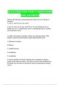 ALTA PRACTICE TEST 1 QUESTIONS AND ANSWERS