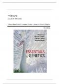 Test Bank - Essentials of Genetics, 9th Edition (Klug, 2015) Chapter 1-22 | All Chapters