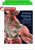 TEST BANK for Anatomy, Physiology, & Disease: Foundations for the Health Professions, 3rd Edition ISBN13: 9781264130153 By Deborah Roiger and Nia Bullock Complete Chapters 1-16 A+ Guide ISBN:9781260094077 Newest Version 2024 Instant Pdf Download 