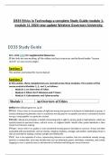 D333 Ethics in Technology a complete Study Guide module 1- module 11 2024 new update Western Governors University 