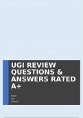 UGI REVIEW QUESTIONS & ANSWERS RATED A+