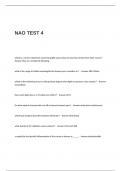 NAO TEST 4 Questions and Answers