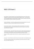 NSCI 175 Exam 3 Questions with Complete and Correct Answers