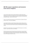 NR 351 exam 1 questions and answers from end of chapters