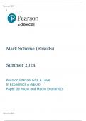 Pearson Edexcel GCE A Level In Economics A (9EC0)