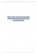 NR602 – WEEK 6 I HUMAN CASE FOR ANGELA CORTEZ(BEHAVIORAL HEALTH}:REASON  FOR  ENCOUNTER;FATIGUE 