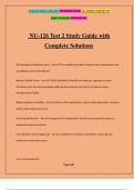 NU-126 Test 2 Study Guide with Complete Solutions