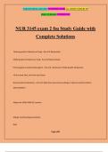 NUR 3145 exam 2 fsu Study Guide with Complete Solutions