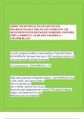 NR565/ NR 565 FINAL EXAM ADVANCED PHARMACOLOGY 2024 EXAM COMPLETE 220 QUESTIONS WITH DETAILED VERIFIED ANSWERS (100% CORRECT) /ALREADY GRADED A+ CHAMBERLAIN A newly pregnant mother's understanding of hypothyroidism - ANSW..Increase dose up to 50% s