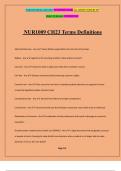 NUR1009 CH23 Terms Definitions