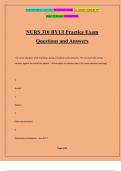 NURS 310 BYUI Practice Exam Questions and Answers