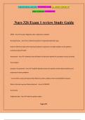 Nurs 326 Exam 1 review Study Guide