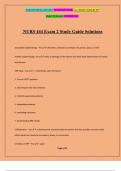 NURS 444 Exam 2 Study Guide Solutions