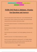 NURS 1543 Week 6: Abdomen - Practice Test Questions and Answers