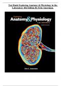 Test Bank Exploring Anatomy & Physiology in the Laboratory 4th Edition By Erin Amerman |Verified Update, All Chapters Covered ||Complete A+ Guide