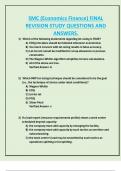 SMC (Economics Finance) FINAL  REVISION STUDY QUESTIONS AND  ANSWERS.