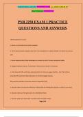 PNB 2250 EXAM 1 PRACTICE QUESTIONS AND ASNWERS