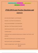 PNB 2250 Exam Practice Questions and Answers