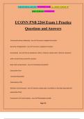 UCONN PNB 2264 Exam 1 Practice Questions and Answers