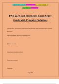 PNB 2274 Lab Practical 1 Exam Study Guide with Complete Solutions