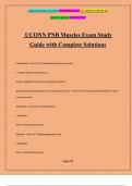 UCONN PNB Muscles Exam Study Guide with Complete Solutions