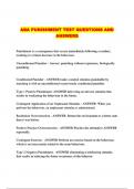 ABA PUNISHMENT TEST QUESTIONS AND ANSWERS