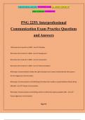 PNG 2255: Interprofessional Communication Exam Practice Questions and Answers