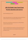 SPE 526 Mod6 Comp Check Exam Practice Questions and Answers