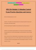 SPE 526 Module 5: Stimulus Control Exam Practice Questions and Answer