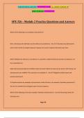 SPE 526 - Module 2 Practice Questions and Answers