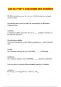 ABA 624 TEST 2 QUESTIONS AND ANSWERS