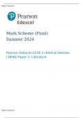 Pearson Edexcel GCSE in Biblical Hebrew 