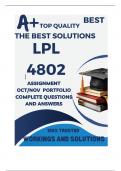 LPL4802 OCTOBER NOVEMBER PORTFOLIO (COMPLETE ANSWERS) Semester 2 2024 - DUE 30 October 2024