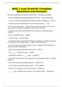 BUQ 1 suas Exam/45 Complete Questions and Answers