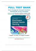 Test Bank for Davis Advantage for Townsend's Psychiatric Mental Health Nursing, 11th Edition by Karyn I. Morgan All Chapters included