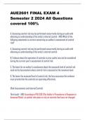 AUE2601 FINAL EXAM 4  Semester 2 2024 All Questions  covered 100%