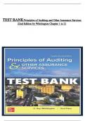 TEST BANK Principles of Auditing and Other Assurance Services 22nd Edition by Whittington All chapters ISBN:9781264111817