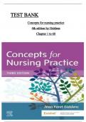 Test Bank for Concepts for Nursing Practice 4th Edition by Giddens All chapters ISBN:9780323809825 