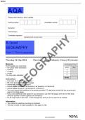 AQA-7037-1-GEOGRAPHY QUESTION PAPER 1:Physical geography-A LEVEL-May24