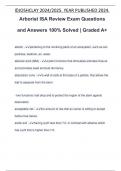 Arborist ISA Review Exam Questions and Answers 100% Solved | Graded A+