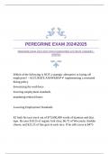 PEREGRINE EXAM 20242025 WITH GUARANTEED ACCURATE ANSWERS |VERIFIED