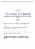 PEREGRINE EXAM STUDY QUESTIONS WITH GUARANTEED ACCURATE ANSWERS |VERIFIED