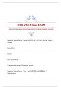 BIOL 2903 FINAL EXAM WITH GUARANTEED ACCURATE ANSWERS |VERIFIED