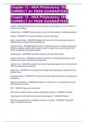 Chapter 12 - NHA Phlebotomy 185 CORRECT A+ PASS GUARANTEED