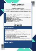  Straighterline Humanities and Social Sciences PSY 101 Straighterline Intro to Psychology Exam 4 Review Questions with Verified Solutions | 100% Pass Guaranteed | Graded A+ |