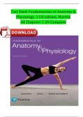 Test Bank Fundamentals of Anatomy & Physiology, 11th edition, Martini | All Chapters 1-29 Complete A+ Guide ISBN:9780134396026 Newest Version 2024 Instant Pdf Download 