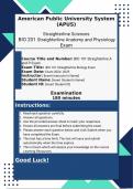 Straighterline Sciences American Public University System (APUS) BIO 201 Straighterline Anatomy and Physiology 1 and 2     : 2024- 2025  Exam Preparation Compilation Bundle | Grades A+| 100% Pass Guarantee | Achieve Success!