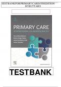 TEST BANK FOR Buttaro: Primary Care: A Collaborative Practice/ Interprofessional Collaborative Practice 6TH EDITION (All Chapters 1- 228) Questions And Answers in 260 Pages.