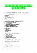 RUSH UNIVERSITY DIAGNOSTICS NSG 531 EXAM 1